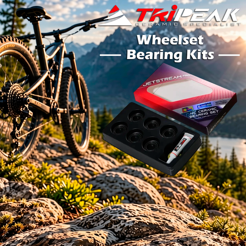 TriPeak Wheelset Bearing Kits Roval Rapid CLX or Alpinist CLX, 4 x EMA-CC6802-LLB + 2 x EMA-CC15267-LLB (EMA-WBKCC-ROV03)