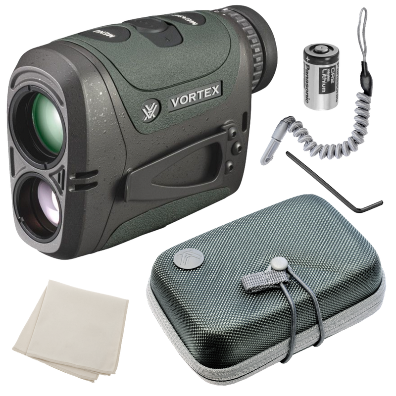 Vortex Optics Razor HD 4000 GB 7x25mm Ballistic Laser Rangefinder (LRF-252) with Wearable4U Bundle
