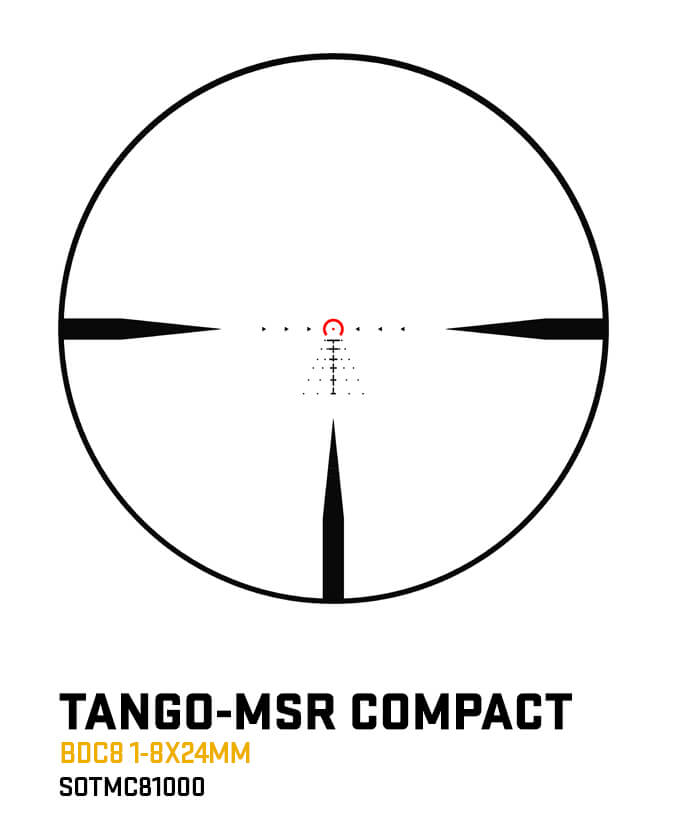 Sig Sauer TANGO-MSR COMPACT 1-8x24MM SFP Riflescope (SOTMC81000)