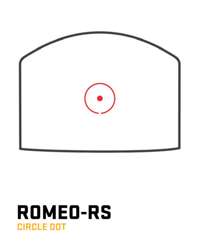 Sig Sauer ROMEO-RS Reinforced Steel COMPACT CLEAR Red Circle Dot Sight (SOR02101)