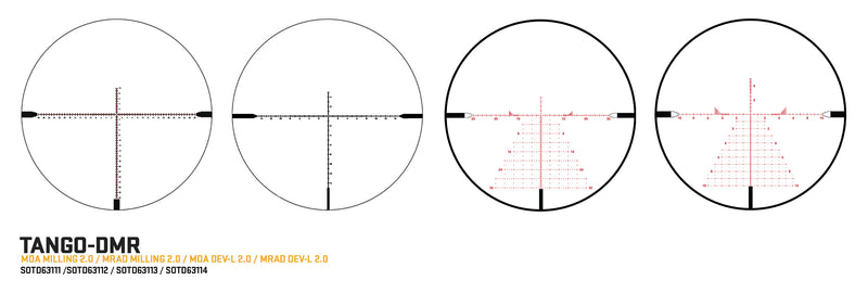 Sig Sauer TANGO-DMR 3-18X44mm (FFP) MOA MILLING 2.0 Riflescope (SOTD63111)