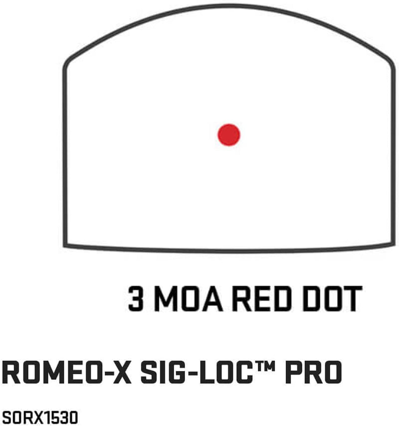 Sig Sauer Romeo-X ROMEO-X SIG-LOC PRO 3 MOA Red Dot Sight (SORX1530)