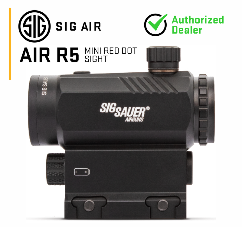 Sig Sauer Air R5 Mini Red Dot Sight 1x20mm Picatinny Rail Mount, Black (AIR-R5)