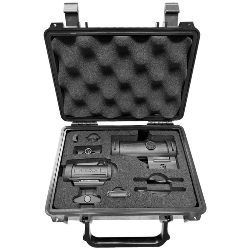 Holosun ARO 2 MOA Red Dot Sight (ARO-RD2) and Holosun HM3X 3x Mangifier (HM3X) with Hard Case (ARO-RD2-&-HM3X)
