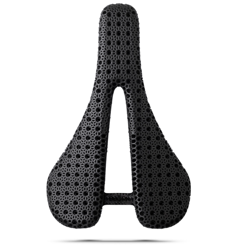 Bjorn Cycles Carbon Bicycle Short-Nose Saddle with 3D-Printed Pad Kort 143 mm