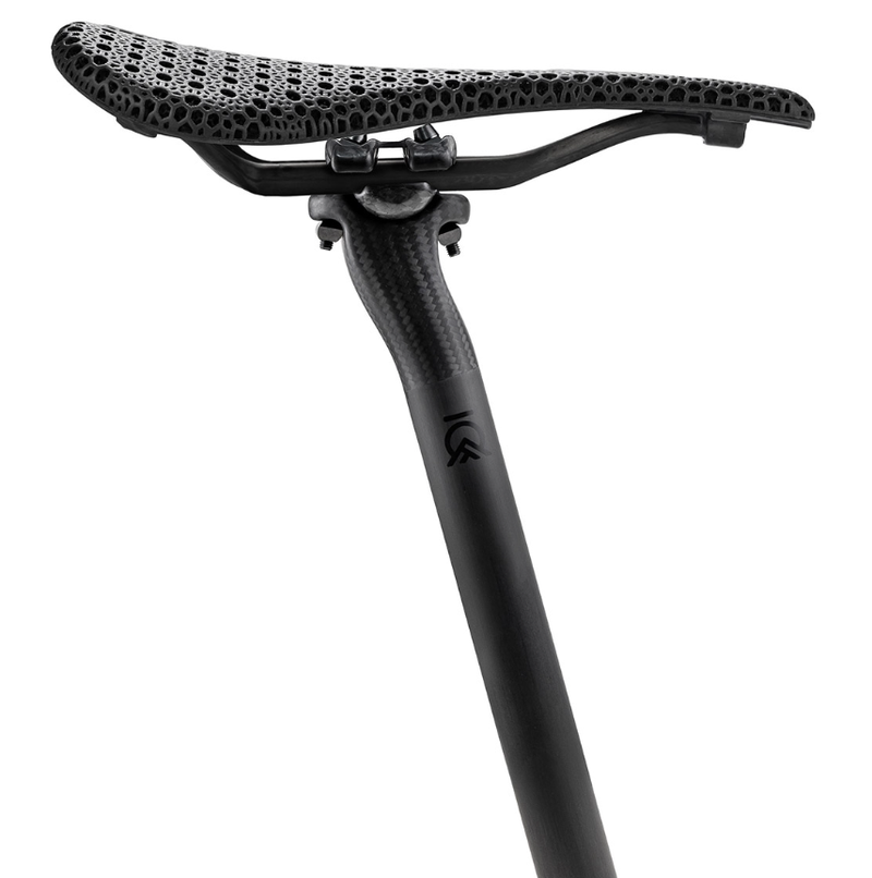 Bjorn Cycles Carbon Bicycle Short-Nose Saddle with 3D-Printed Pad Kort 143 mm