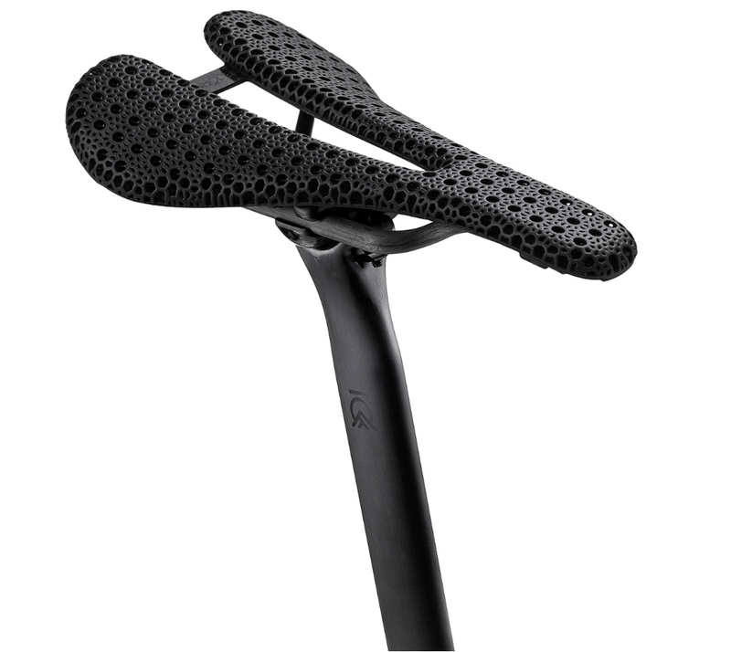 Bjorn Cycles Carbon Bicycle Short-Nose Saddle with 3D-Printed Pad Kort 143 mm