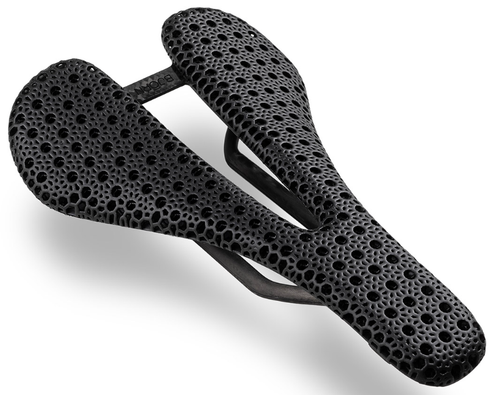Bjorn Cycles Carbon Bicycle Short-Nose Saddle with 3D-Printed Pad Kort 143 mm