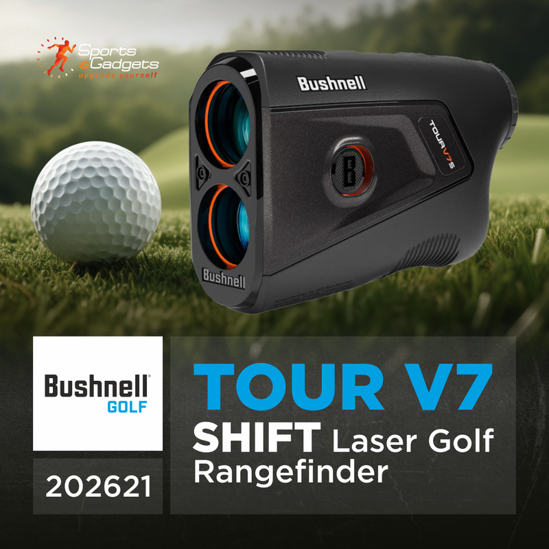 Bushnell Golf Tour V7 Shift Laser Rangefinder with Tour Trusted Slope Technology, Dual Color Display w/ Wearable4U Bundle