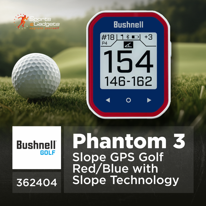 Bushnell Phantom 3 Slope GPS Golf with Slope Technology, Touchscreen, Magnetic Cart Mount, Wearable4U