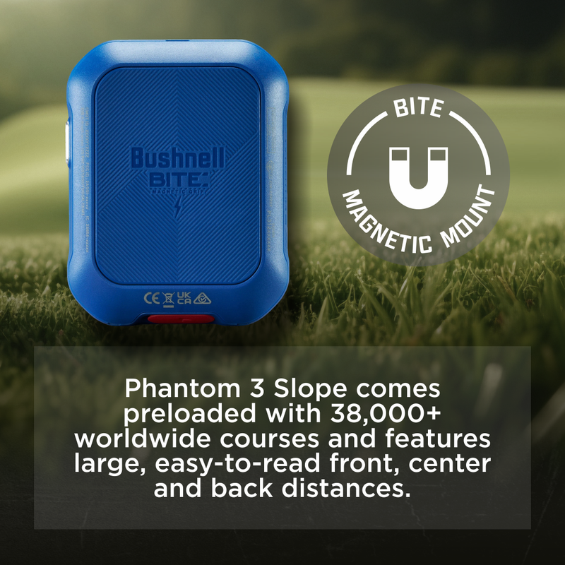Bushnell Phantom 3 Slope GPS Golf with Slope Technology, Touchscreen, Magnetic Cart Mount, Wearable4U