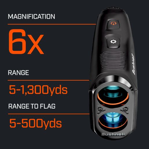 Bushnell Golf Tour V7 Shift Laser Rangefinder with Tour Trusted Slope Technology, Dual Color Display w/ Wearable4U Bundle
