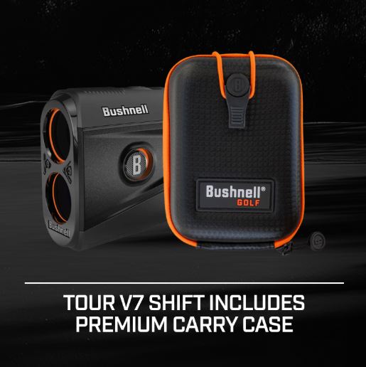 Bushnell Golf Tour V7 Shift Laser Rangefinder with Tour Trusted Slope Technology, Dual Color Display w/ Wearable4U Bundle