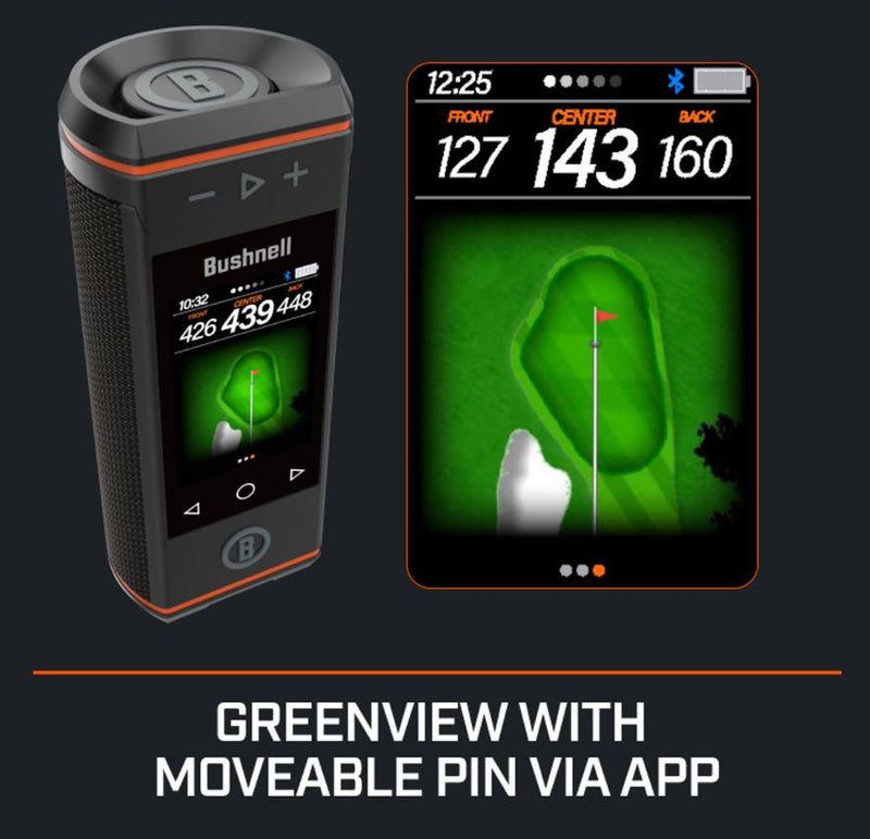 Bushnell_Wingman_HD_View_Golf_Speaker_3.5"_Touchscreen_GPS_Distances_360°_Audio_362350