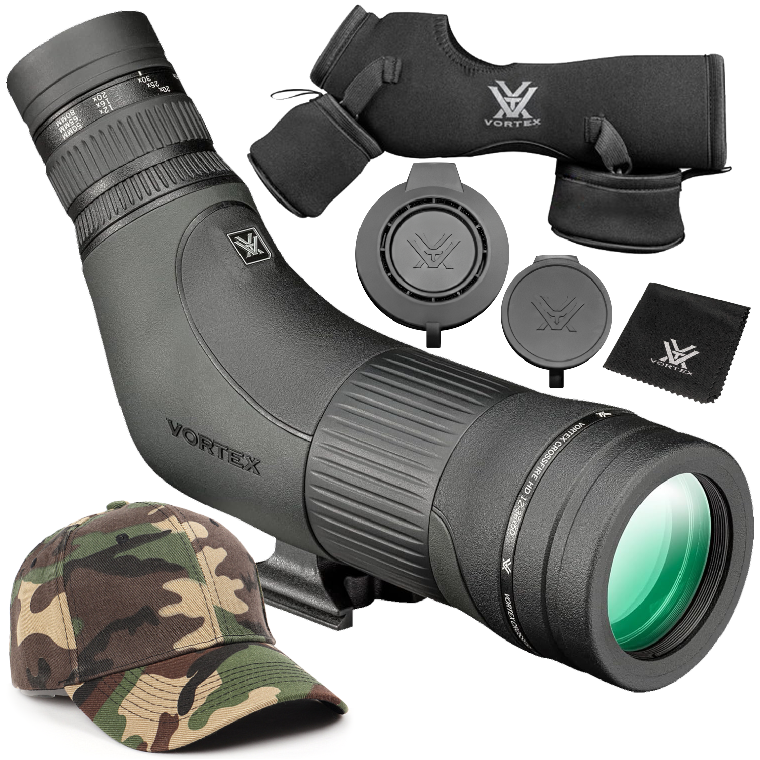 Vortex Optics Crossfire HD 12-36x50 Angled Spotting Scope (CF-50A