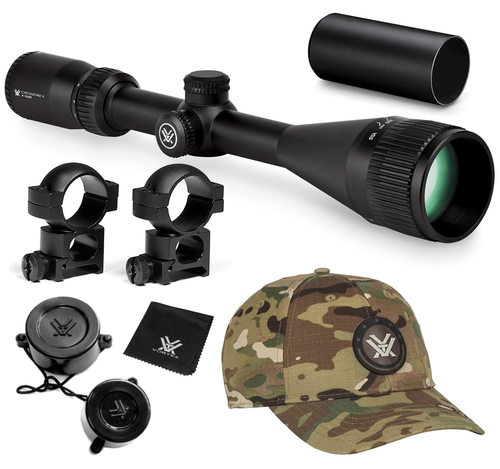 Vortex Optics Crossfire II 4-12x50 AO Dead-Hold BDC (MOA) Reticle, 1 inch Tube Riflescope (CF2-31023)