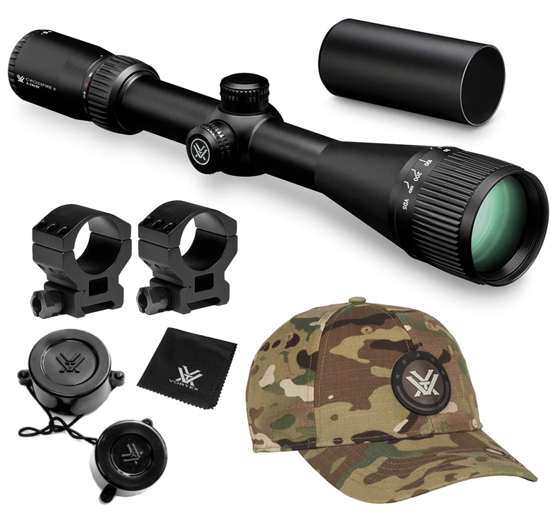 Vortex Optics Crossfire II 6-24x50 AO, SFP Riflescope - Dead-Hold BDC Reticle (MOA), 30mm Tube with Wearable4U Bundle