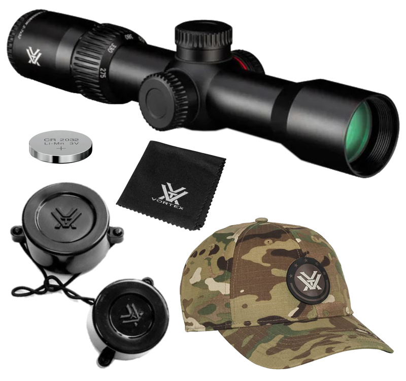 Vortex Optics Crossfire II 2-7x32 SFP Crossbow Scope Kit with Vortex Optics Free Hat