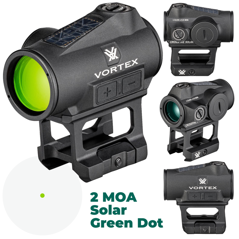 Vortex Optics Crossfire II 2 MOA Solar Green Dot (CF2-GD2-SLR)