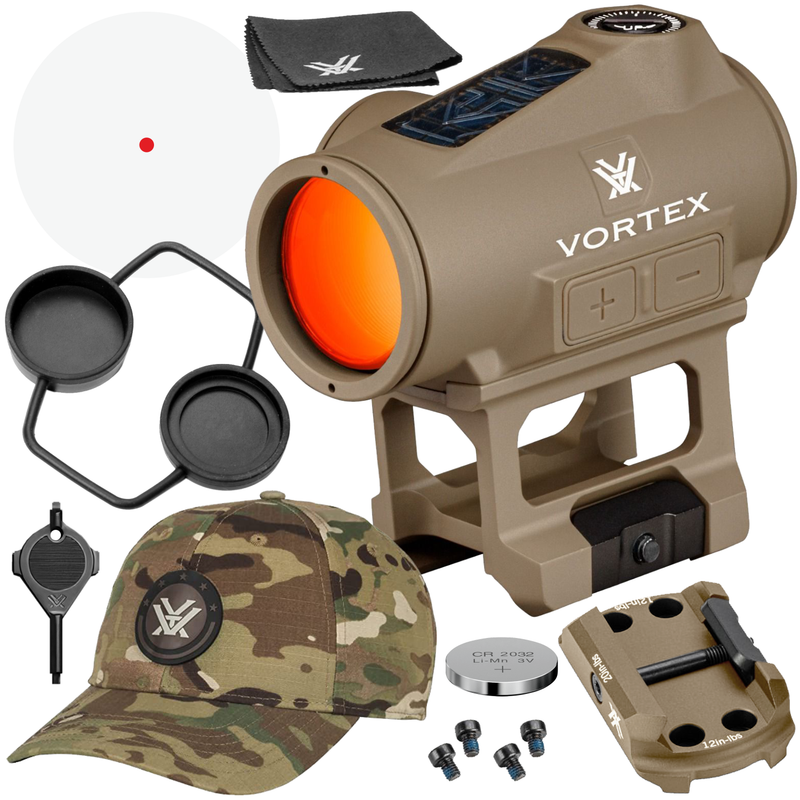 Vortex Optics Crossfire II 2 MOA Solar Red Dot Tan (CF2-RD2-SLR-T)