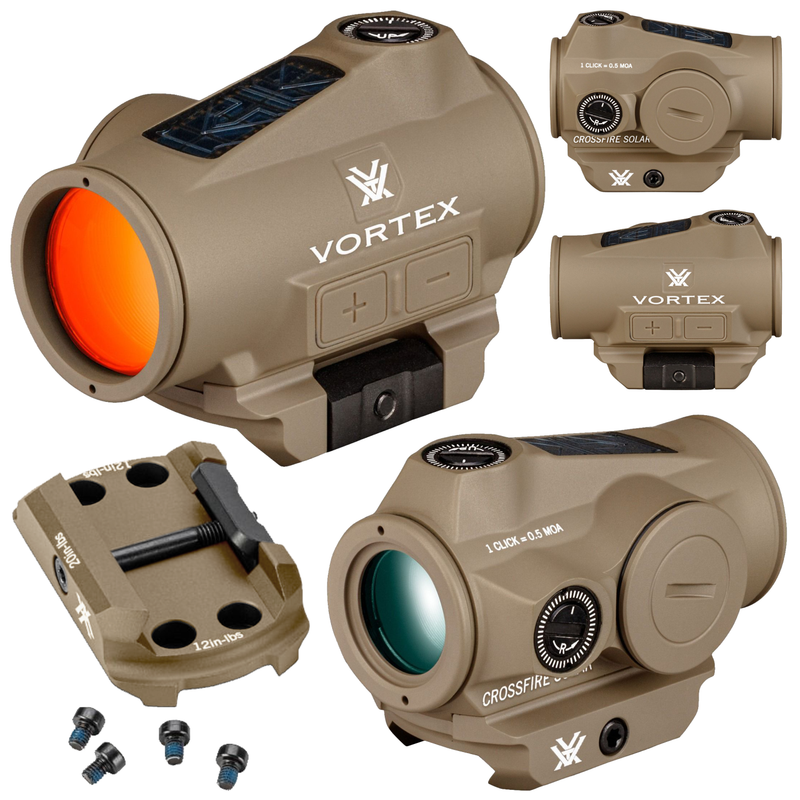 Vortex Optics Crossfire II 2 MOA Solar Red Dot Tan (CF2-RD2-SLR-T)