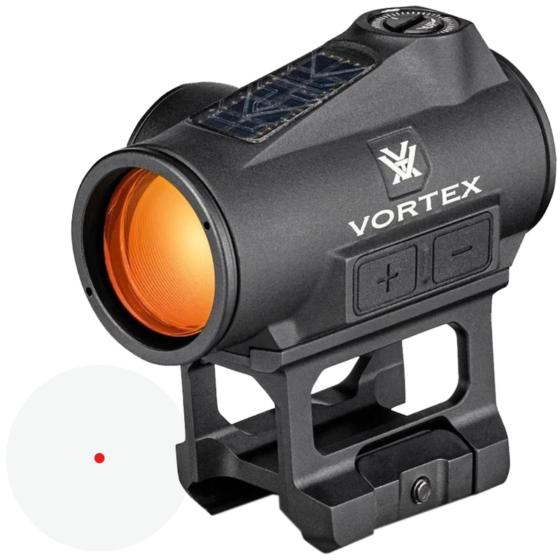 Vortex Optics Crossfire II 2 MOA Solar Red Dot Black (CF2-RD2-SLR)