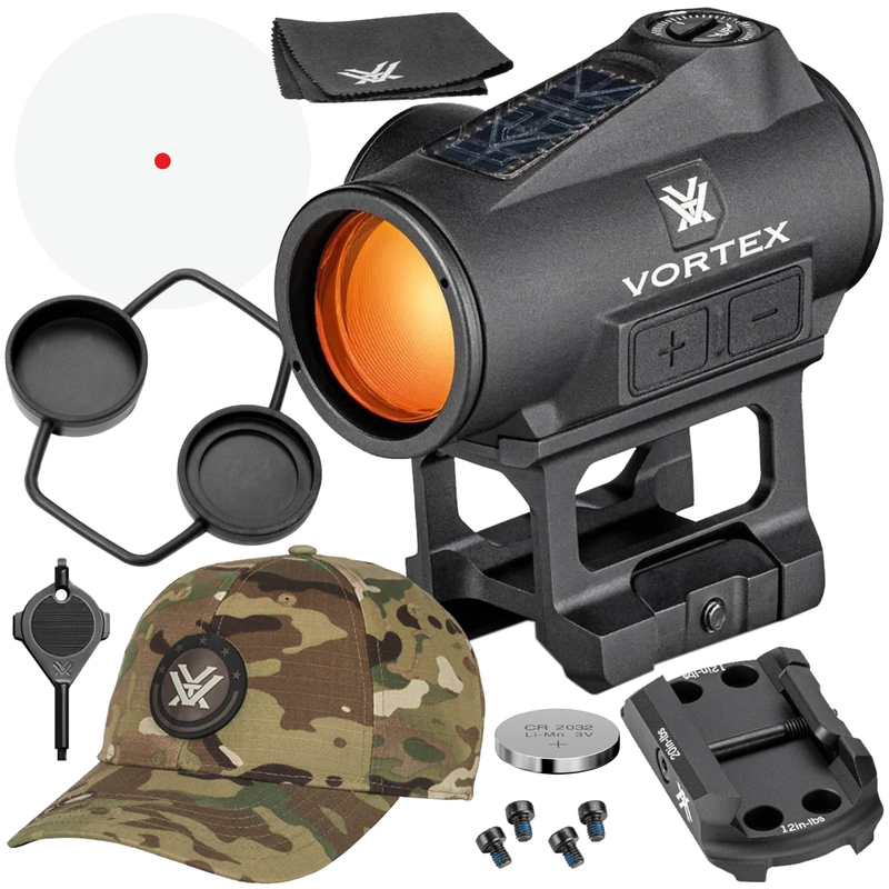 Vortex Optics Crossfire II 2 MOA Solar Red Dot Black (CF2-RD2-SLR)