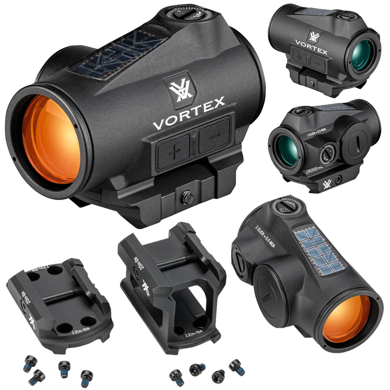 Vortex Optics Crossfire II 2 MOA Solar Red Dot Black (CF2-RD2-SLR)