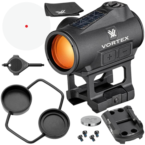 Vortex Optics Crossfire II 2 MOA Solar Red Dot Black (CF2-RD2-SLR)