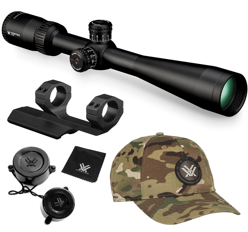 Vortex Optics Diamondback 4-12x40 SFP Riflescope VMR-1 (MOA) Reticle, 1 inch Tube with Wearable4U Bundle