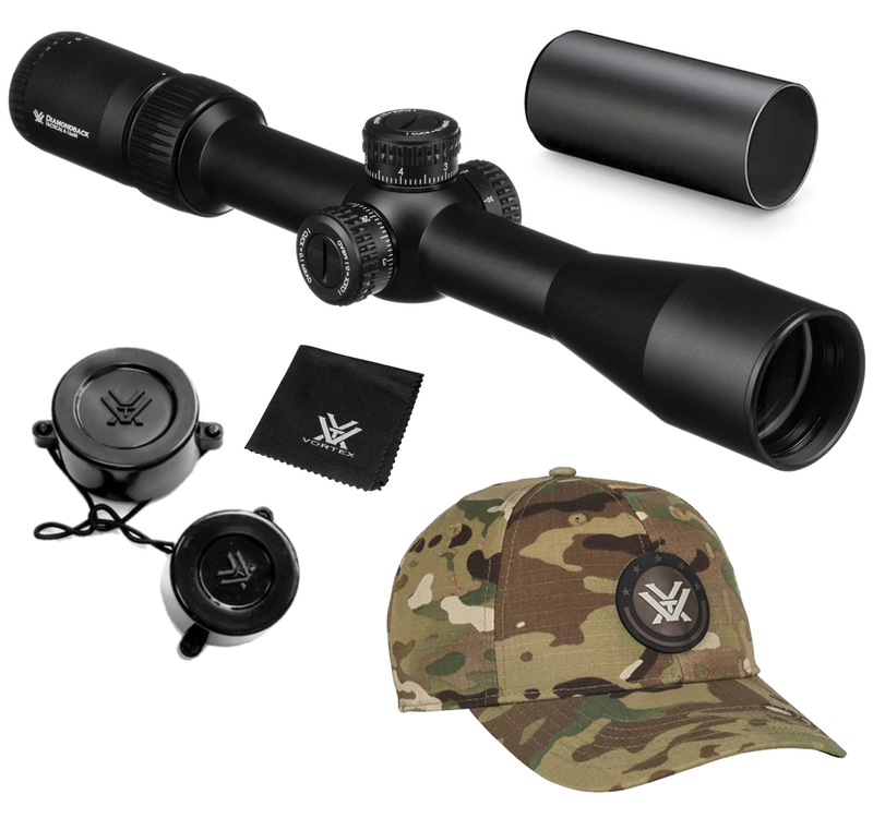 Vortex Optics Diamondback 4-16x44 FFP Riflescope EBR-2C (MRAD) Reticle, 30mm Tube with Wearable4U Bundle