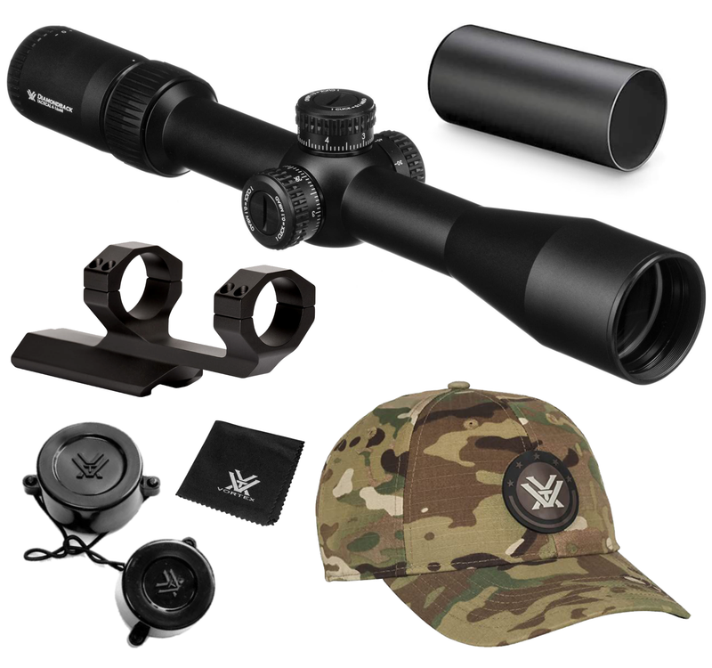 Vortex Optics Diamondback 4-16x44 FFP Riflescope EBR-2C (MRAD) Reticle, 30mm Tube with Wearable4U Bundle