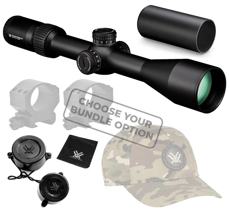 Vortex Optics Diamondback Tactical 6-24x50 FFP EBR-2C (MRAD) Reticle Riflescope with Wearable4U Bundle