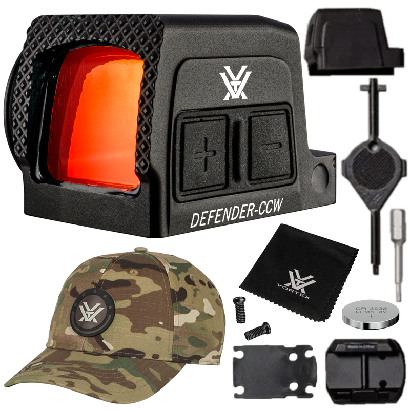 Vortex Optics Defender-CCW Enclosed Solar 3 MOA Dot / 32 MOA Circle Micro Red Dot (DFCCW-MRD3-E)