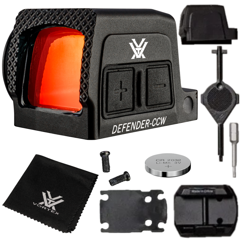 Vortex Optics Defender-CCW Enclosed Solar 3 MOA Dot / 32 MOA Circle Micro Red Dot (DFCCW-MRD3-E)