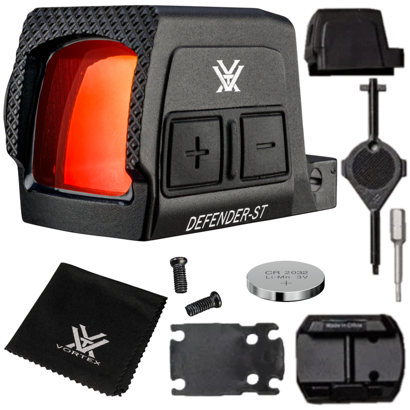Vortex Optics Defender-ST Enclosed Solar 3 MOA Dot / 32 MOA Circle Micro Red Dot (DFST-MRD3-E)