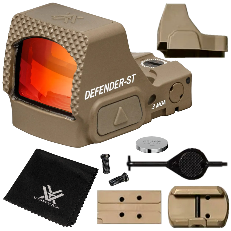 Vortex Optics Defender-ST 3 MOA Micro Red Dot Tan (DFST-MRD3-T)