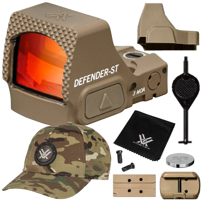 Vortex Optics Defender-ST 3 MOA Micro Red Dot Tan (DFST-MRD3-T)