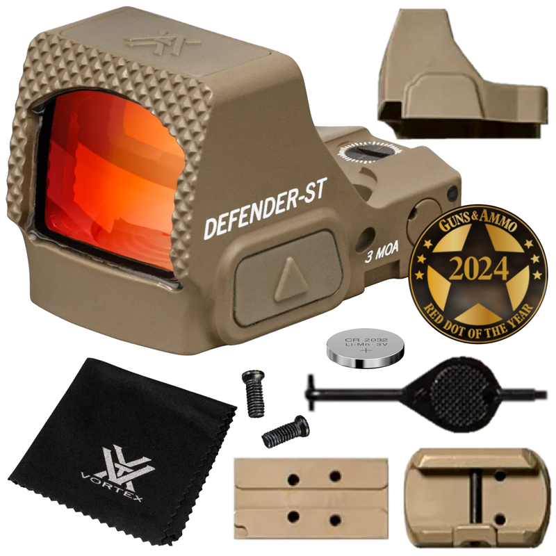 Vortex Optics Defender-ST 3 MOA Micro Red Dot Tan (DFST-MRD3-T)