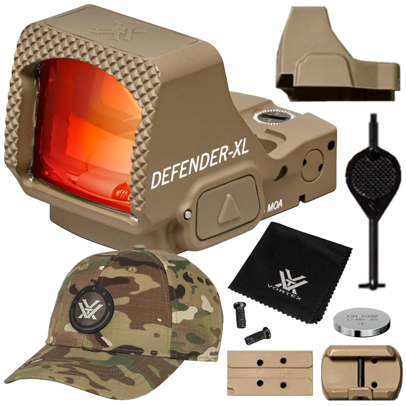 Vortex Optics Defender-XL 5 MOA Micro Red Dot, TAN (DFXL-MRD5-T)