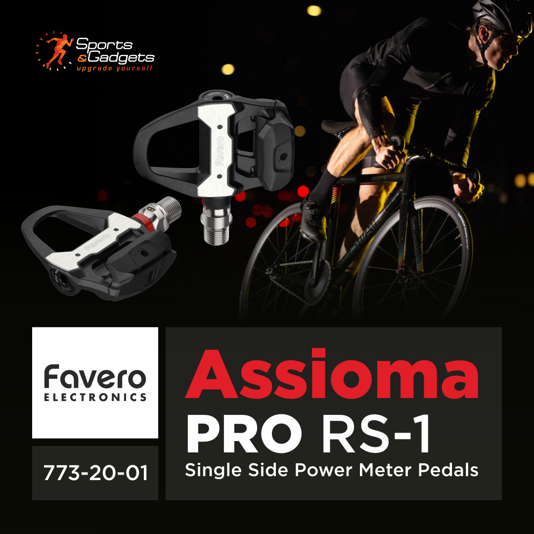 favero assioma power pedals Favero Assioma PRO RS-1 Single Side Power Meter Pedals with Wearable4U PowerBank Bundle