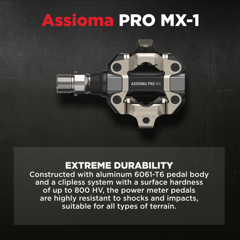 Favero ASSIOMA PRO MX Dual-sided Power Meter Pedals with Wearable4U Bundle