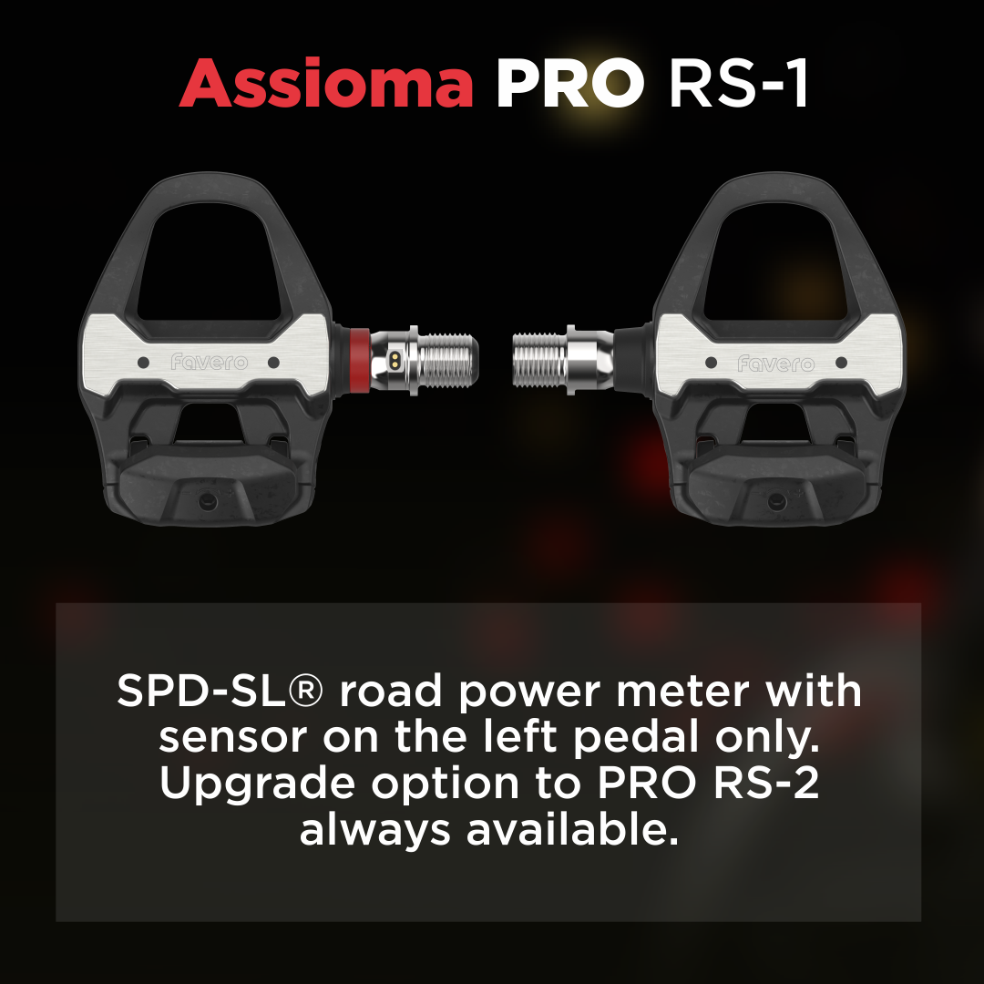 pedal smoothness favero Favero Assioma PRO RS-1 Single Side Power Meter Pedals with Wearable4U PowerBank Bundle