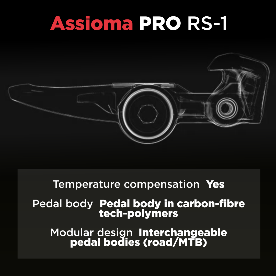 favero pedal body Favero Assioma PRO RS-1 Single Side Power Meter Pedals with Wearable4U PowerBank Bundle
