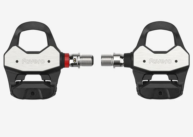Favero Assioma PRO RL-1/RL-2 Single/Double Side Look Keo Compatible Power Meter Pedals, Easy-to-Transfer, Cycling Dynamics w/ Wearable4U Bundle