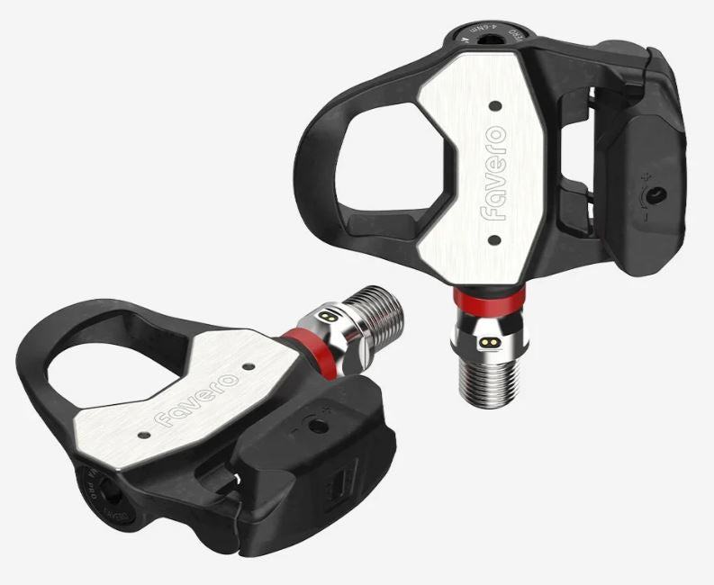 Favero Assioma PRO RL-1/RL-2 Single/Double Side Look Keo Compatible Power Meter Pedals, Easy-to-Transfer, Cycling Dynamics w/ Wearable4U Bundle