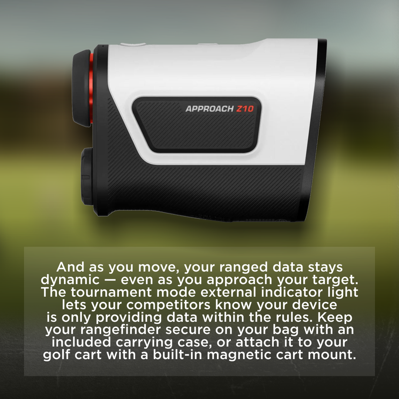 Garmin Approach Z10 Golf Laser Range Finder Up To 350 Yards (010-04328-00) with Wearable4U Bundle