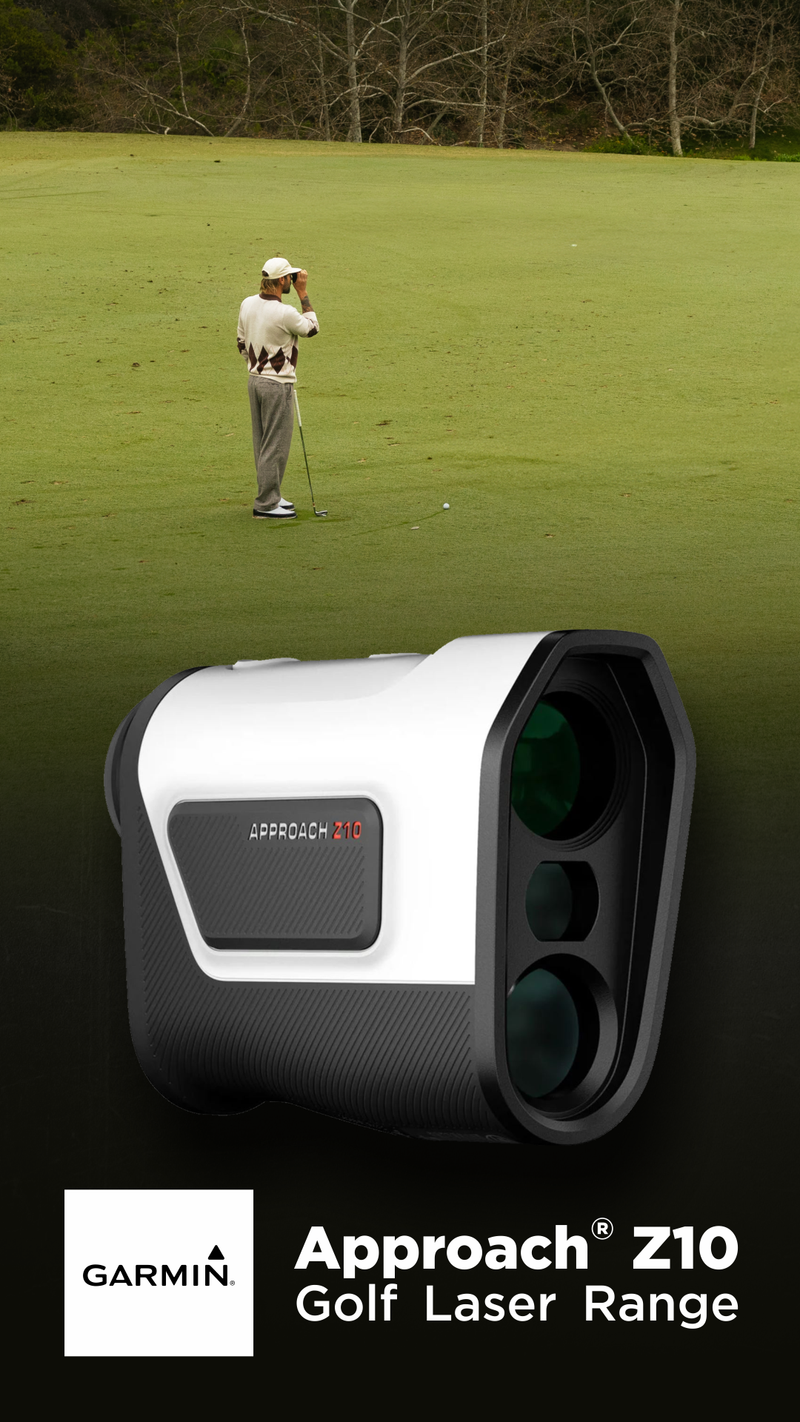 Garmin Approach Z10 Golf Laser Range Finder Up To 350 Yards (010-04328-00) with Wearable4U Bundle