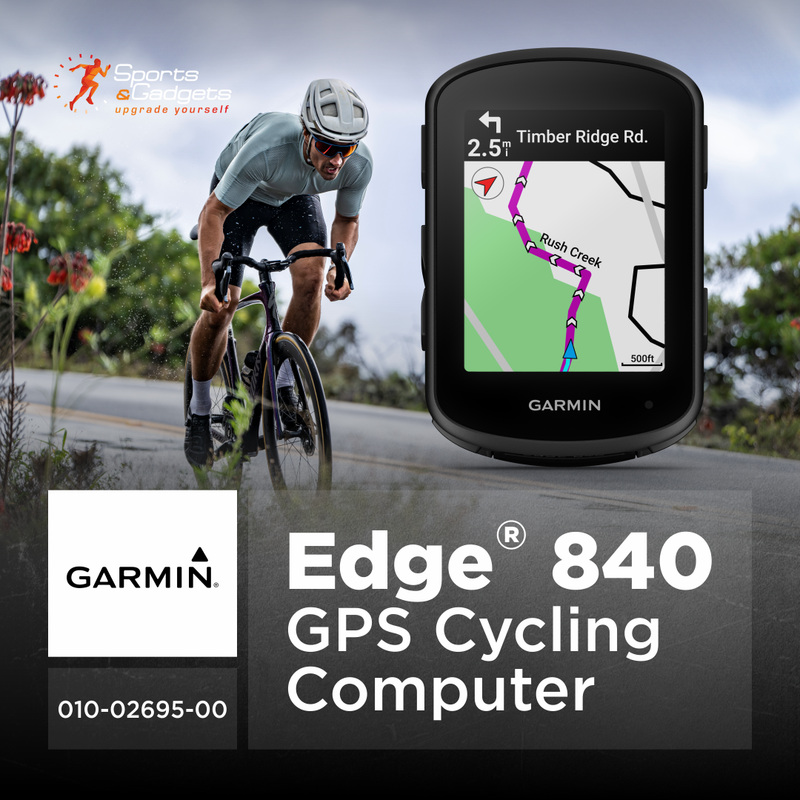 Garmin Edge 840 GPS Cycling Computer, Touchscreen, Button Controls, Advanced Navigation with Wearable4U Power Bank Bundle
