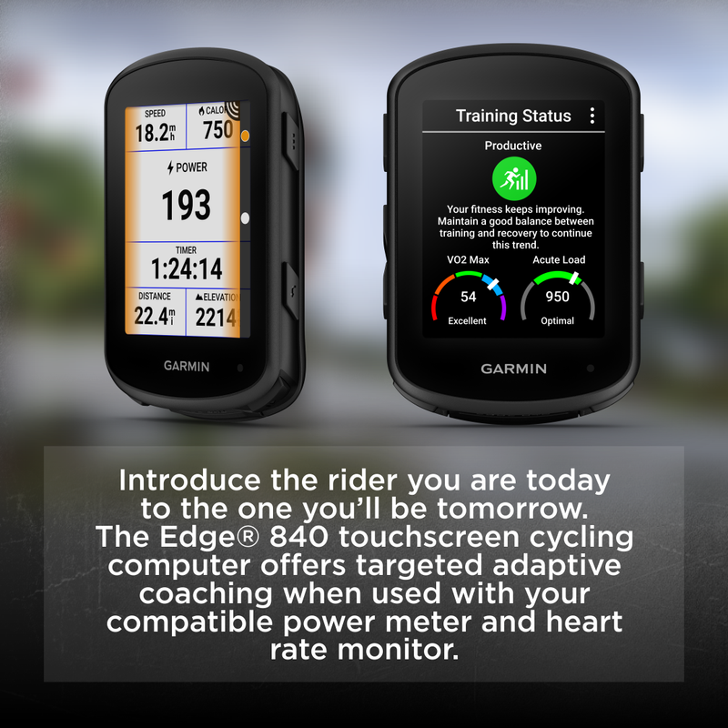 Garmin Edge 840 GPS Cycling Computer, Touchscreen, Button Controls, Advanced Navigation with Wearable4U Power Bank Bundle